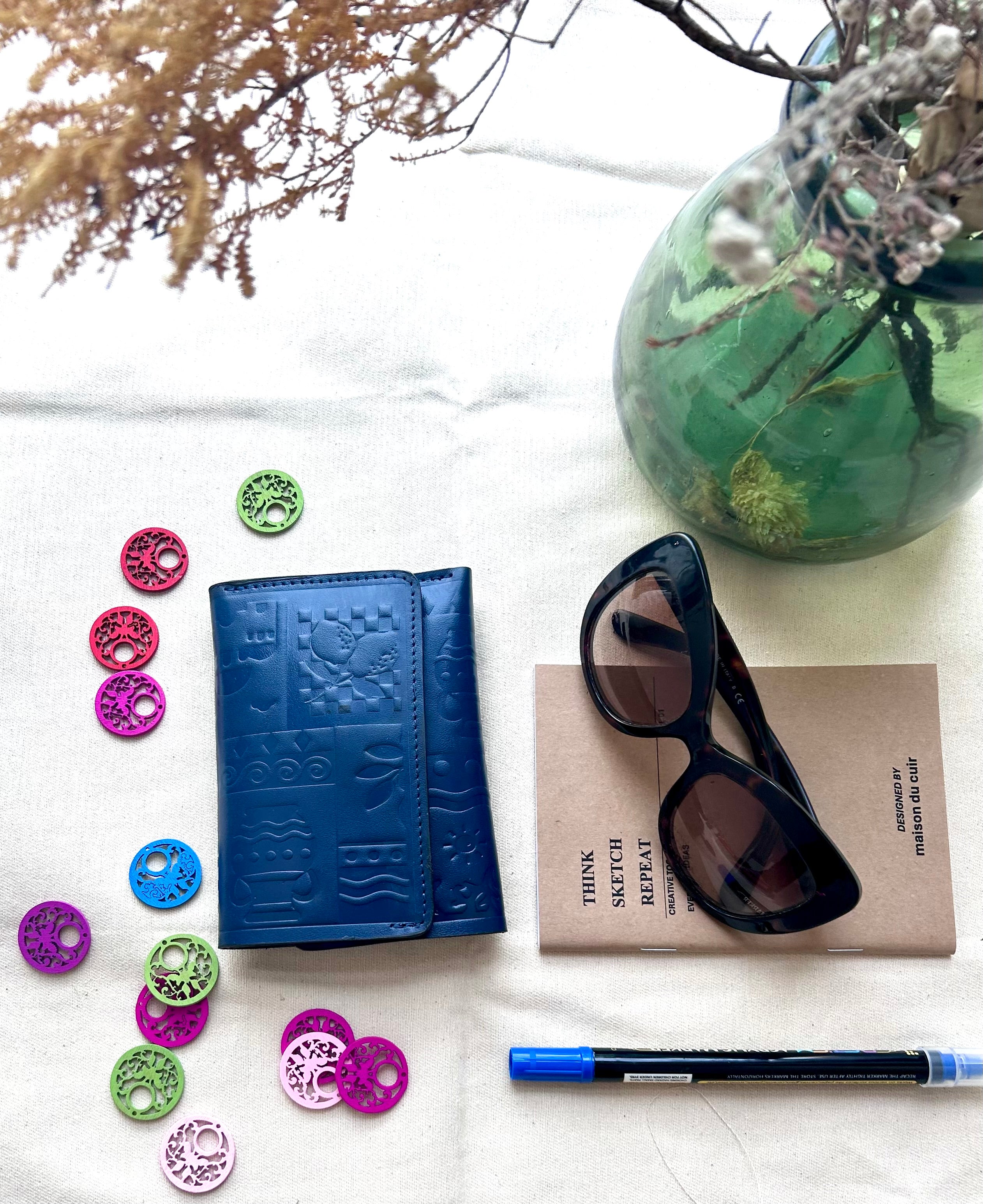 The Odyssey Azure Trifold Wallet