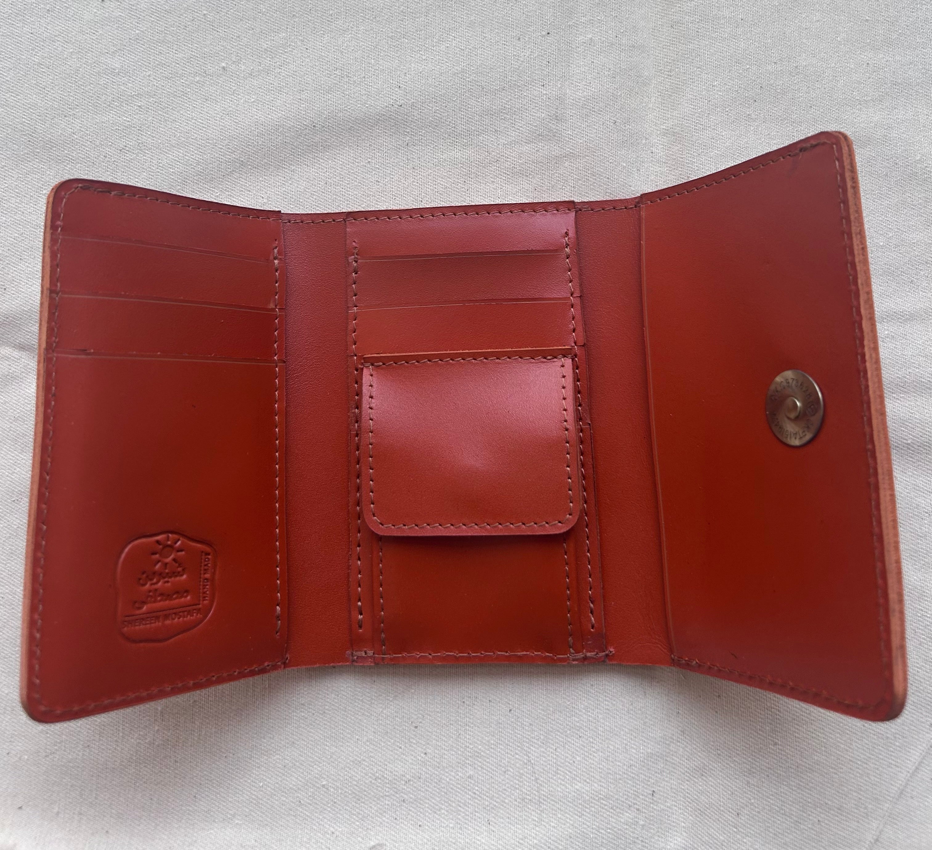 The Odyssey sienna orange Trifold Wallet